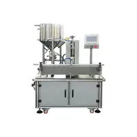 Npack - Automatic Cosmetic Cream Glass Jar Single Head Filling Machine with Touch Screen
