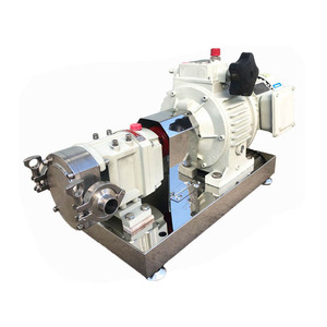 Pompe rotative à lobes en acier inoxydable haute viscosité pour aliments, miel, chocolat, stator 3RP - Product Image 3