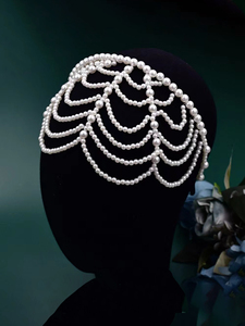 Diadema <span class=keywords><strong>de</strong></span> perlas hecha en China, regalos <span class=keywords><strong>de</strong></span> <span class=keywords><strong>boda</strong></span> <span class=keywords><strong>para</strong></span> invitados <span class=keywords><strong>de</strong></span> lujo, accesorios nupciales <span class=keywords><strong>para</strong></span> el cabello - Product Image 2