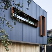 Panneaux muraux en aluminium extrudé de couleur unie pour revêtement mural extérieur