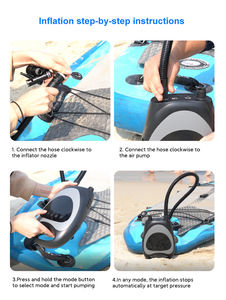 Pompe à air électrique portable NEWO NW03 avec écran LED, <span class=keywords><strong>gonfleur</strong></span> automatique pour planches à pagaie, bateaux et flotteurs de piscine - Product Image 4