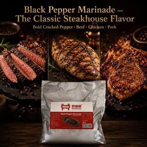 Marinata di pepe nero all'ingrosso per bistecche e grigliate, qualità alimentare professionale, personalizzazione OEM - Product Image 4