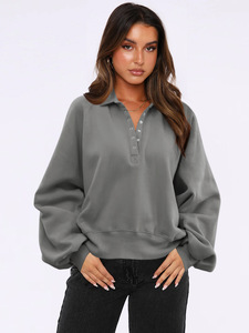 Felpa da donna con cappuccio Casual con Logo personalizzato stampata in bianco felpa da ragazza con scritta in bianco - Product Image 6