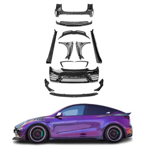 Kit de cuerpo de carbono de alta calidad CMST para Tesla <span class=keywords><strong>Model</strong></span> Y incluye parachoques delantero difusor trasero faldones laterales alerón-ajuste perfectamente nuevo - Product Image 1