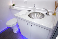 Conteneur toilette mobile extérieur scénique Spot Camping douche Protection de l'environnement intégrée toilette publique créative