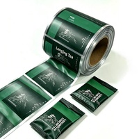 Film en rouleau laminé en aluminium BOPP mat imprimé sur mesure pour sachet de thé individuel, machine d'emballage automatique