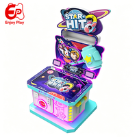 Machine d'arcade commerciale interactive de jeu de frappe au marteau 'Whack Mole' Star Hit, à monnayeur, pour enfants, en anglais