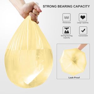 Huamaohengchun4 Gallon up to 6 Gallon Strong Garbage Bags Strong Disposable, Unscented Leak-proof Trash BagsforOffice Bathroom - Product Image 3