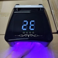 Je crois lampe à ongles nouveau luxe forte puissance 72W noir sans fil Rechargeable Pro sèche-ongles lampe à LED UV 2 mains lampe à ongles LED
