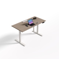 Bureau d'ordinateur de bureau assis-debout réglable en hauteur électrique personnalisé pour la maison pour le travail à domicile