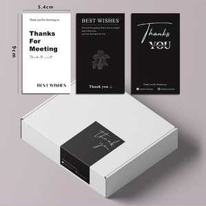 Autocollants de logo personnalisés Merci pour le cadeau Autocollants de décoration Etiquette Rectangle Merci pour l'étiquette blanche - Product Image 1