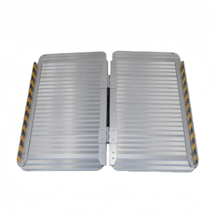 Rampe pliante double légère et portable en alliage d'aluminium de 60 cm, 90 cm, 120 cm pour fauteuil roulant et moto, pour personnes handicapées - Product Image 3