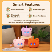 Peluche Chat Interactif IA, Compagnon Émotionnel, Jouet Électrique Parlant et Tactile pour le Confort des Enfants