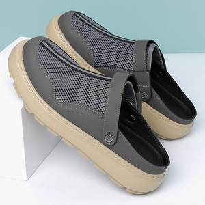 Men's <b>Closed</b> <b>Toe</b> Mesh Clogs Thick Sole Breathable <b>Summer</b> Outdoor <b>Sandals</b> Fashion Style EVA Outsole - Product Image 4
