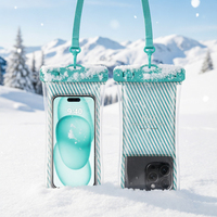Sac étanche universel flottant IPX8 pour téléphone, idéal pour la natation, la plage et les vacances, avec écran tactile et pochette sous-marine pour téléphone (commande en gros)
