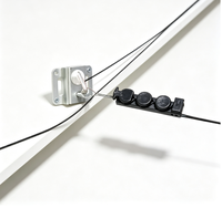 Pince de suspension aérienne à ressort en acier inoxydable pour câble de descente à fibre optique FTTH de type S, réglable en pouces/métrique, taille personnalisée