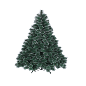 Tùy chỉnh 9ft Kích thước đèn <span class=keywords><strong>Led</strong></span> Cây giáng sinh trang trí nội thất thân thiện với môi chiếu sáng nhân tạo PVC PE thông Frosted tuyết kim loại đứng - Product Image 2