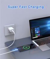 Service complet, 2 packs de chargeurs muraux 20W, prise US, câble USB C 60W, emballés dans un sac PE pour la charge de téléphone portable