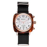 Montre à quartz pour femme avec bracelet en toile, la plus vendue en gros, montre-bracelet tendance pour femme