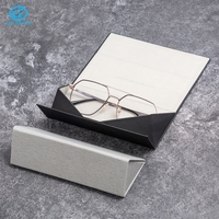 Étuis à lunettes magnétiques pliables colorés de bonne qualité, boîte de rangement, logo personnalisé, étuis pour lunettes optiques et lunettes de soleil