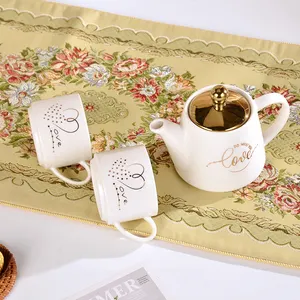 Service à thé en céramique simple créatif tasse à café de style européen et théière service à thé l'après-midi
