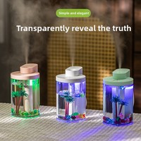 Mini humidificateur USB exclusif transfrontalier à micro-paysage, diffuseur d'aromathérapie à grande brume, minuterie 2-8 heures, ultra-silencieux