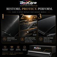Film de protection de peinture automobile BEIKAER en TPU transparent haute brillance anti-jaunissement auto-réparateur avec blocage UV et IR pour enveloppement de carrosserie