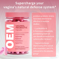 Probiotiques vaginaux pour femmes très vendus pour l'équilibre du pH avec prébiotiques, mélange de probiotiques Lactobacillus pour capsules vaginales féminines