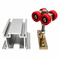 Accessoires de quincaillerie pour cloisons mobiles sur mesure : Roulettes de guidage et raccords de jonction pour configurations d'empilage flexibles