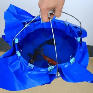 Tarpaulina plástica do pe da laranja azul 5x6, 100% à prova d' água hdpe
