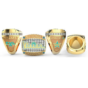 Anillo de Campeonato de Aleación Personalizable al por Mayor, Chapado en Oro Rosa, Diseño Tradicional de Corazón, Regalo de Aniversario Personalizado - Product Image 4