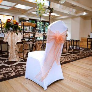 Lazo de Chifón para Decoración de Sillas en Banquetes de Boda u Hoteles - Product Image 4