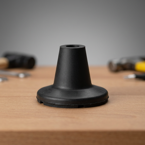 Stecca da Biliardo in Gomma Nera, Tubo Ø/ 19 mm / Base Ø/ 85 mm. Tipo a ventosa, confezione da 5 unità - Product Image 3