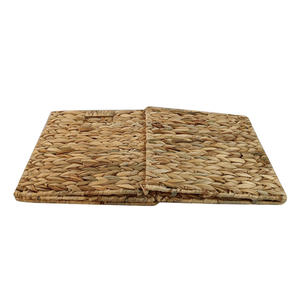 Hot Sale Folding Water Hyacinth <b>Storage</b> Basket with Iron Frame <b>Collapsible</b> Hyacinth Basket - Product Image 2