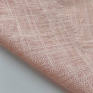 Tessuto <span class=keywords><strong>Misto</strong></span> 15% <span class=keywords><strong>Lino</strong></span> 85% Viscosa Stile Liscio Intrecciato all'Ingrosso per Abiti da Donna e Camicie - Product Image 2