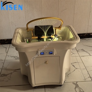 Kisen Precio Directo de Fábrica Lavacabezas Japonés para Spa Capilar con Vapor Certificado CE Requiere Fontanería - Product Image 2