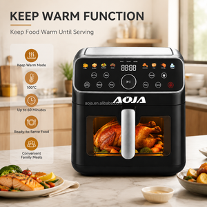 <span class=keywords><strong>Friteuse</strong></span> à air <span class=keywords><strong>électrique</strong></span> intelligente avec écran tactile, 8 menus prédéfinis, mode maintien au chaud, mode dégivrage, silencieuse, grande capacité 10L, certifiée CE, pour la cuisine - Product Image 5