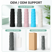 Manchon de poignée de raquette en silicone alvéolé octogonal pour adultes, antidérapant, absorbant les chocs et les vibrations, idéal pour l'entraînement