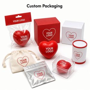 Jouet anti-stress en mousse souple en forme de cœur avec logo personnalisé pour événements caritatifs médicaux, cadeaux promotionnels d'entreprise - Product Image 6