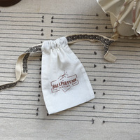 Sac à cordon en toile de coton écologique, petite pochette à bijoux avec logo personnalisé