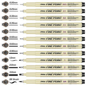 ชุดปากกามาร์คเกอร์ลายซากุระ แบบเดียวกัน ใช้หมึกกันน้ำ ปลอดภัยต่อสิ่งแวดล้อม สำหรับงานศิลปะ วาดภาพสถาปัตยกรรมด้วยมือ - Product Image 1