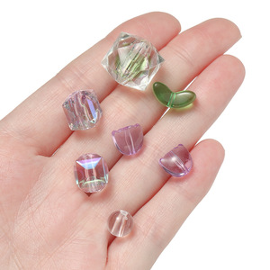 Ensemble de chaînes de téléphone en acrylique coloré en forme de tulipe 12 mm, accessoires de bijoux DIY, porte-clés pour téléphone, sac, cordon, été 2024 - Product Image 4