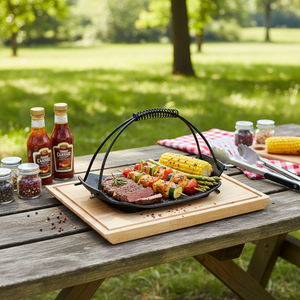 Plat <span class=keywords><strong>de</strong></span> service créatif portable en <span class=keywords><strong>fonte</strong></span> <span class=keywords><strong>pour</strong></span> <span class=keywords><strong>barbecue</strong></span> coréen, idéal <span class=keywords><strong>pour</strong></span> la <span class=keywords><strong>cuisson</strong></span> <span class=keywords><strong>de</strong></span> toasts, <span class=keywords><strong>de</strong></span> steaks et autres plats, parfait <span class=keywords><strong>pour</strong></span> la maison et les restaurants - Product Image 5