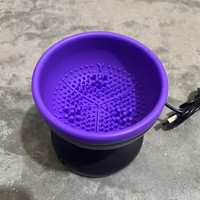 Nettoyeur de pinceaux cosmétiques électrique automatique, nettoyage et séchage en quelques secondes, nettoyage en profondeur des pinceaux cosmétiques