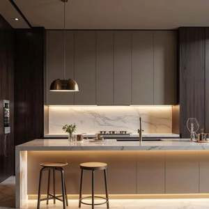 Mueble de Cocina Minimalista Inteligente con Espacios Integrados para Electrodomésticos - Product Image 3