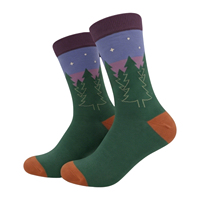 Chaussettes habillées pour hommes, design OEM personnalisé, chaussettes tricotées de haute qualité, chaussettes habillées à motifs jacquard colorés et amusants