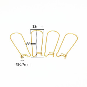 Crochets d'oreille en acier inoxydable 316 hypoallergéniques, crochets <span class=keywords><strong>de</strong></span> pêche, fils d'oreille en métal <span class=keywords><strong>doré</strong></span>, composants <span class=keywords><strong>de</strong></span> bijoux 0,7-1 mm - Product Image 6