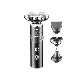 เครื่องโกนหนวดไฟฟ้า Kemei รุ่น KM-2193 4 in 1 ชาร์จซ้ำได้ กันน้ำ ตัวเครื่องโลหะ หน้าจอดิจิตอล สำหรับผู้ชาย - Product Image 1