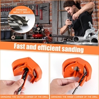 Affûteur de forets multifonctionnel en plastique durable 2-16 mm pour bricolage et OEM avec 3 guides de positionnement, outil manuel de meulage et de polissage