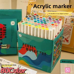 Student Art Markers Set Farben Cross-Border Hard Tip Acryl Sketch Marker Kunststoff material für Zeichnung und Graffiti - Product Image 2
